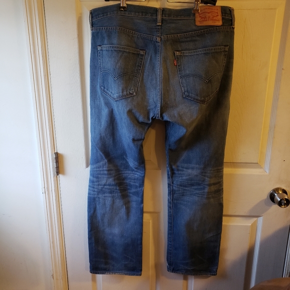 Levi’s original 501 straight leg medium wash jeans W36 x L30 - Picture 4 of 10
